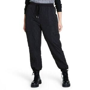 Sandy Liang X Target XS Mid Rise Quilted Black Joggers Casual Combat Utility